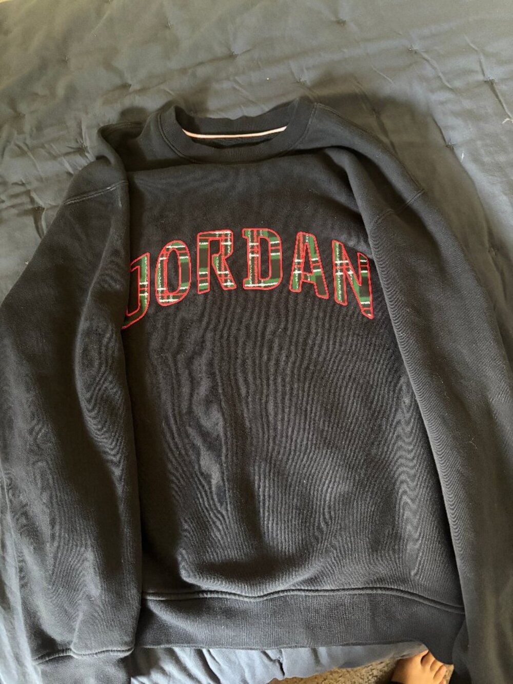 H&M loose-fit crewneck sweatshirt in a washed dark brown